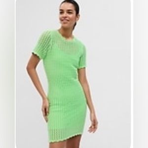 NWT Gap Mint Green Crochet Dress